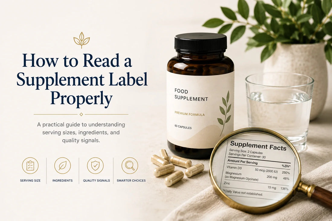 How to Read a Supplement Label Properly