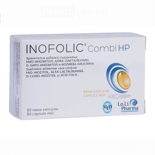 Inofolic Combi HP 30 Capsules front packaging