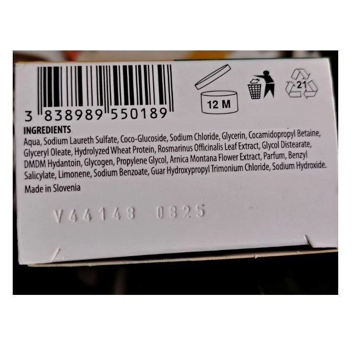 itoval Hair Loss Shampoo ingredients label