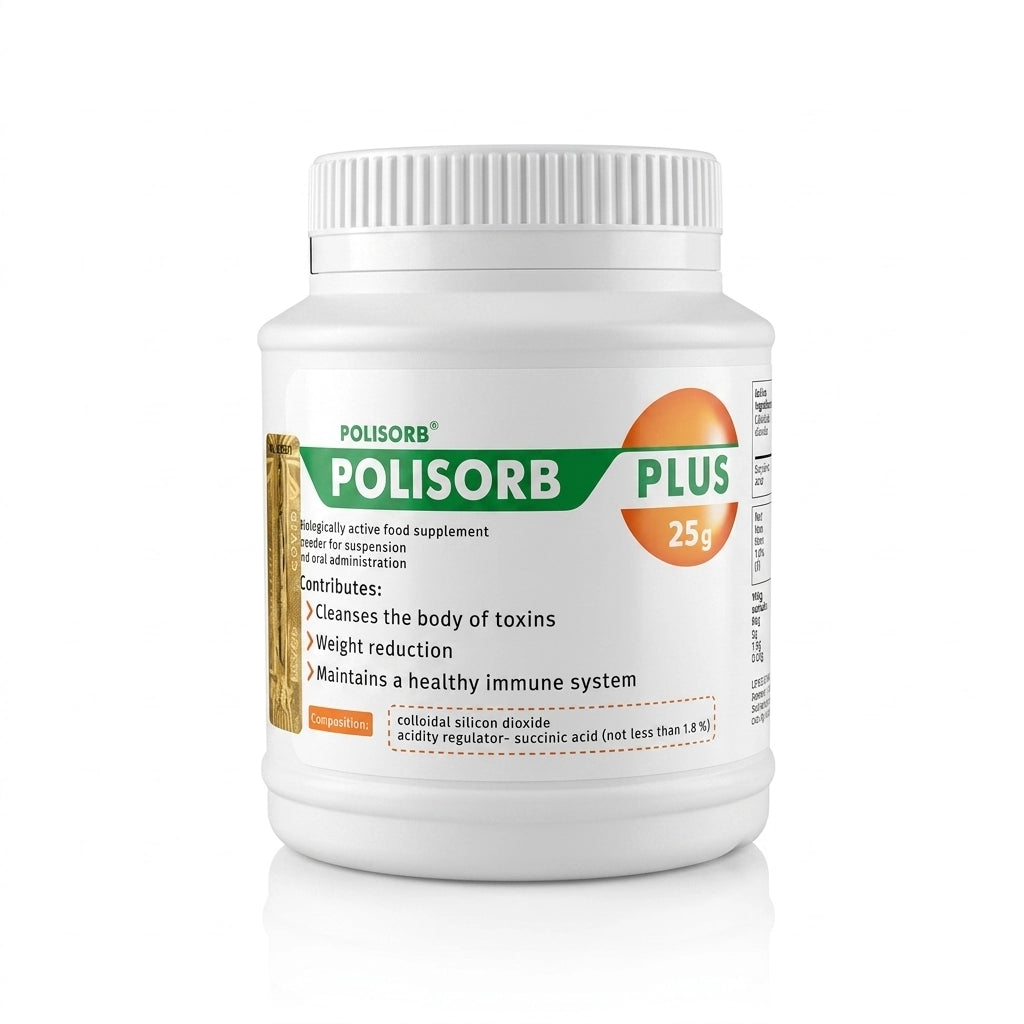 Polisorb Plus 25g food supplement with colloidal silicon dioxide