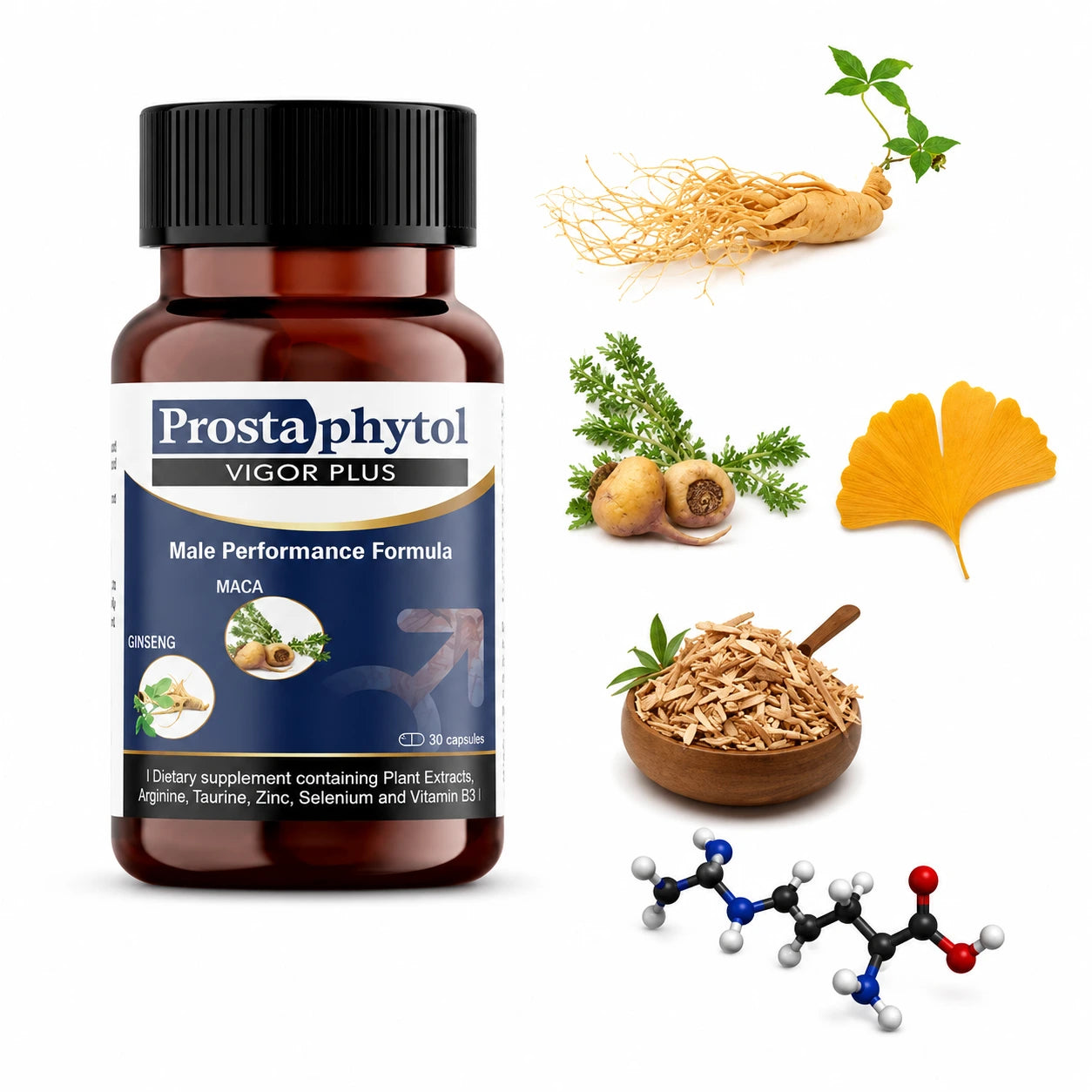 Prostaphytol Vigor Plus supplement with herbal ingredients